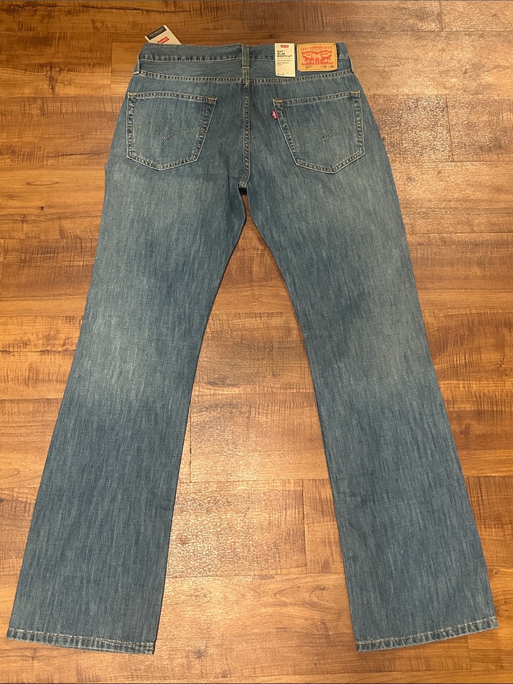 Levi's Men's Light Blue Slim Bootcut Jeans - Picture 3 of 3